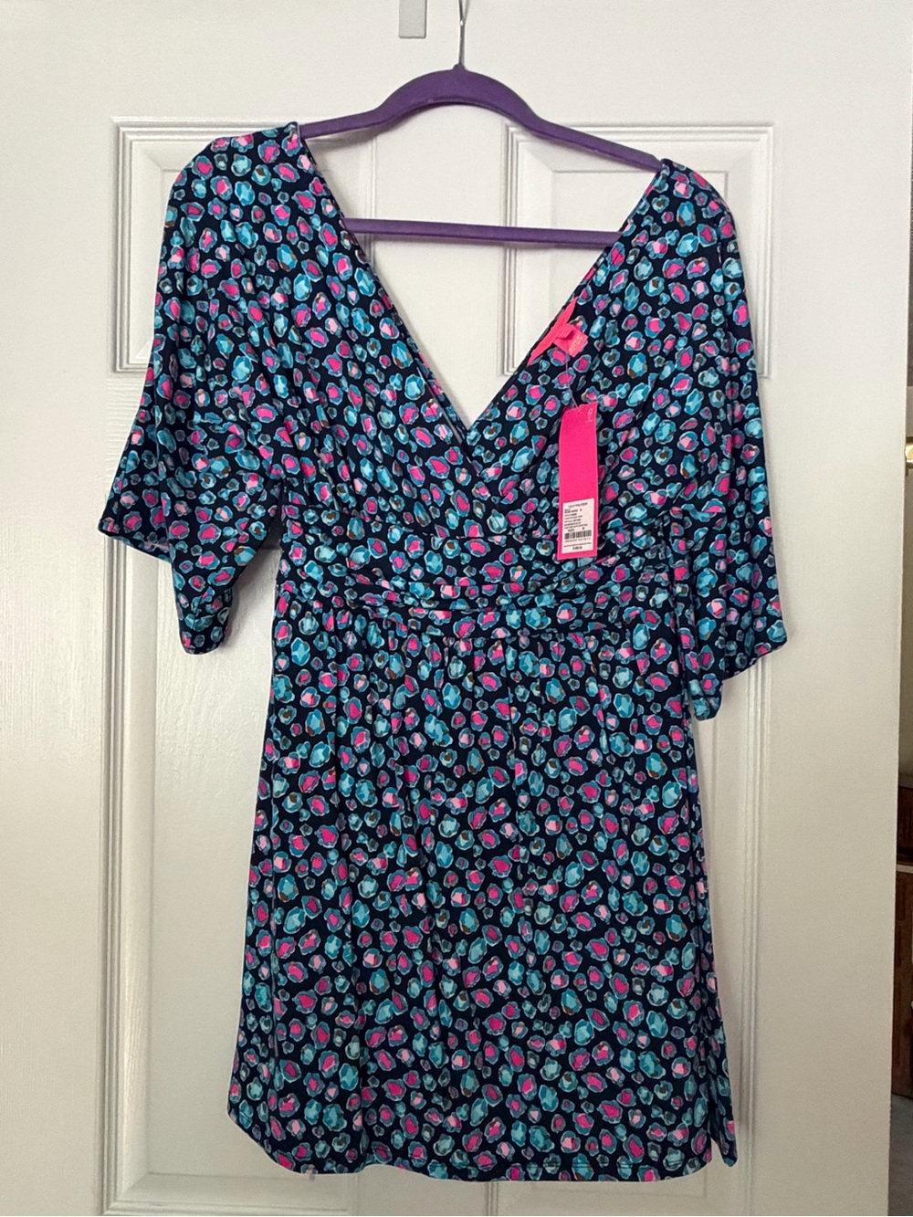 Lilly Pulitzer Parigi Skort Romper in Seabreeze Blue Low Tide Navy Spotted
